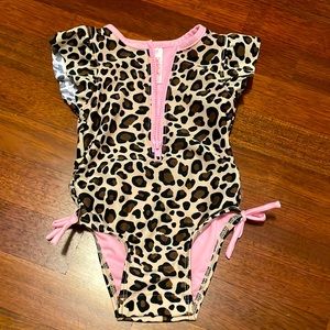 NWOT leopard print baby swim suit